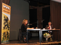 Liesbeth Homans op de rooster door Guy Tegenbos